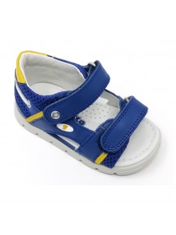 Scarpe Falcotto Sandali da Bambino di colore Azzurro/Giallo