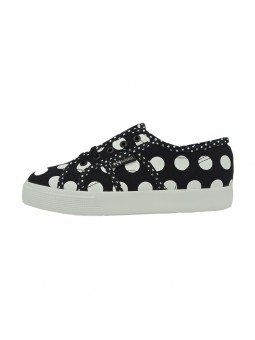 Sneakers Superga Bambina Black-White-Double-Dots s81123w-black-white-double-dots