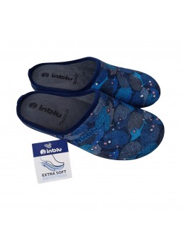 Pantofole Inblu Donna Blu Confort gf000005-blu